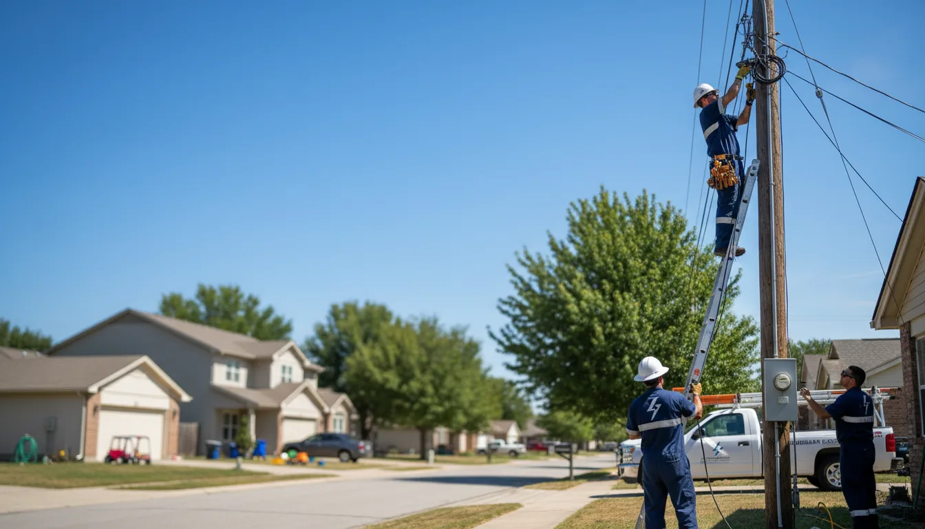 Residential electrician providing installation services in Otis, LA